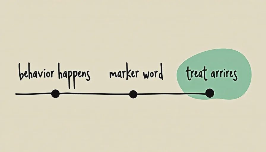 Timeline of behavior, marker, and reward