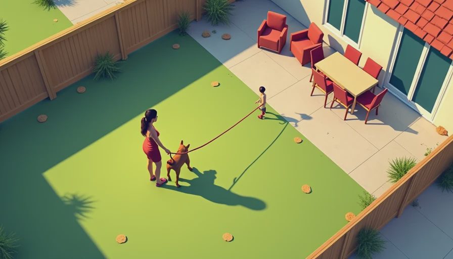 Visual context for how to train a dog to leave it