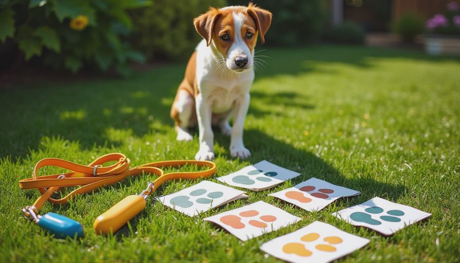 Visual context for behaviorism dog