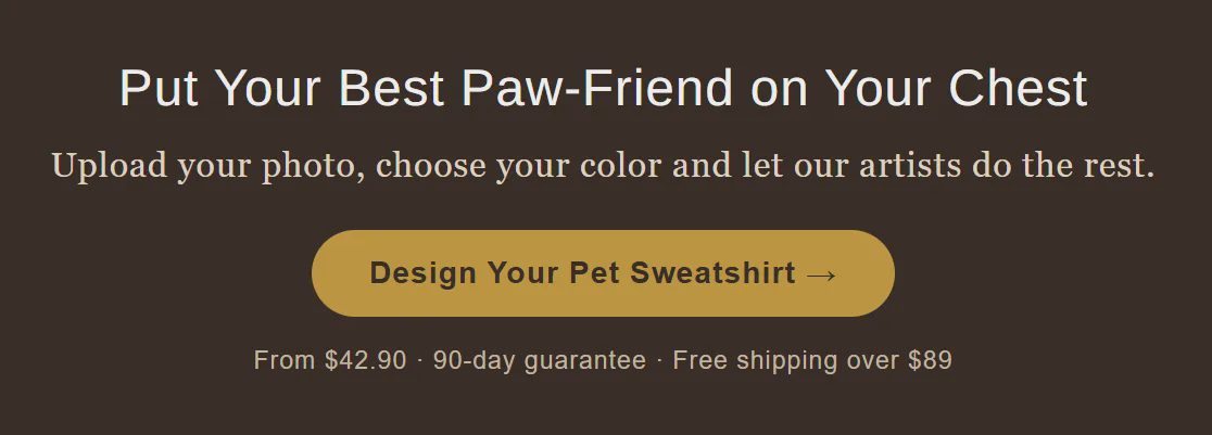 Design Your Pet Sweatshirt → Put Your Best Paw-Friend on Your Chest