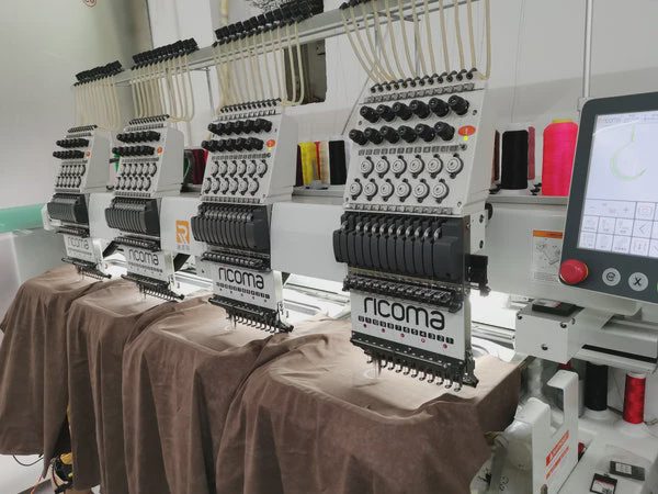 From camera roll to thread: your photo, our sketch, then the stitches. mystichot-embroidery-machines-stitching-designs-on-brown-garments