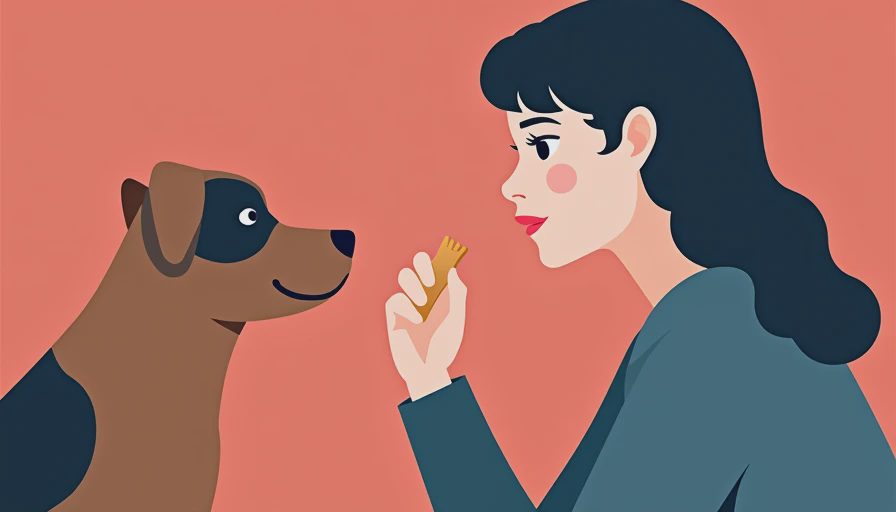 Visual context for how to teach a dog to sit